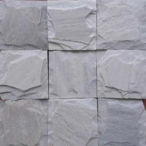 Pedras São Thomé Almofadada 10x10 Clara Acizentada